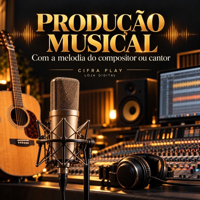 Música com melodia do compositor ou cantor